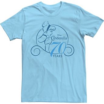 Disney's Cinderella Men's 70th Anniversary Simple Logo Tee