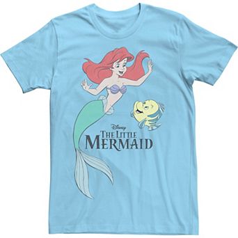 Disney's The Little Mermaid Ariel & Flounder Men's Portrait Tee