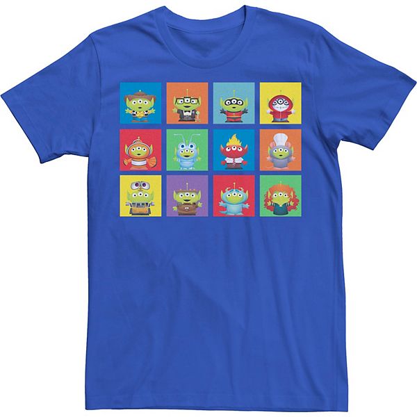 Men S Disney Pixar Aliens Character Box Up Tee