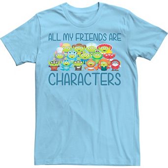 Disney / Pixar's Toy Story Aliens Men's All My Friends Are Characters Tee