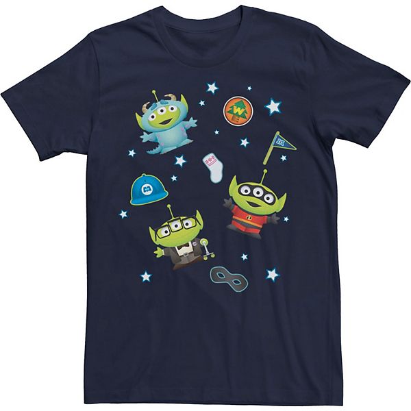 Disney / Pixar's Monsters, Inc., Up, The Incredibles Men's Mashup Tee