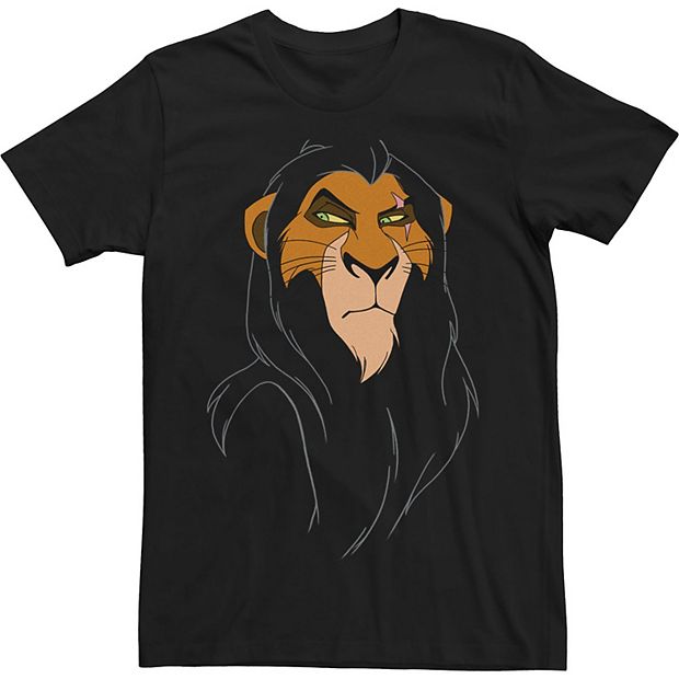 Men s Disney The Lion King Scar Large Face Tee