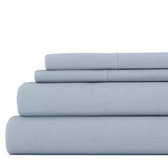 Home Collection Cotton Solid Flannel Deep Pocket Sheet Set