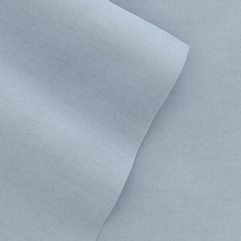 Home Collection Cotton Solid Flannel Deep Pocket Sheet Set, Blue, CKING SET