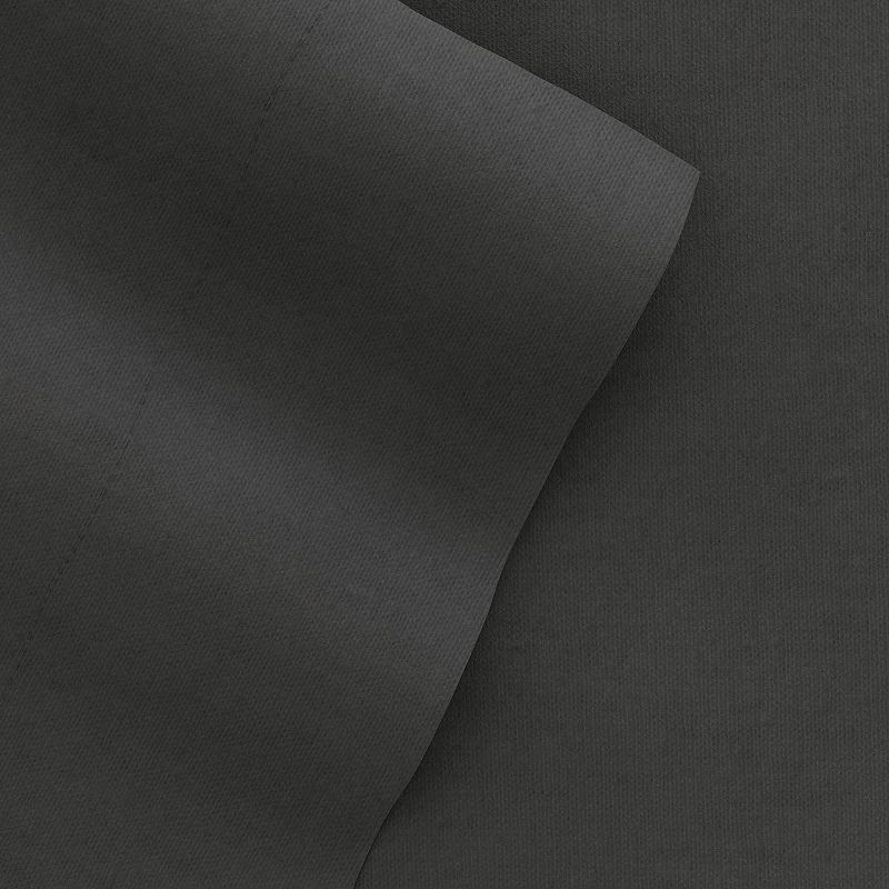 Home Collection Cotton Solid Flannel Deep Pocket Sheet Set, Grey, CKING SET