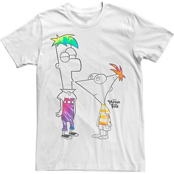 Disney's Phineas And Ferb Boys Of Tie Dye Men's Tee