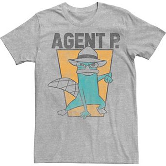 Disney's Phineas And Ferb Agent P Poster Men's Tee