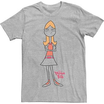 Disney's Phineas And Ferb Candace Line Art Men's Tee