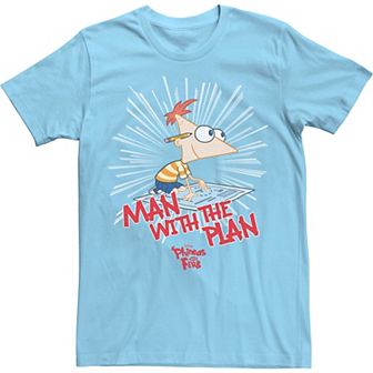 Disney's Phineas And Ferb Men's The Plan Man Tee