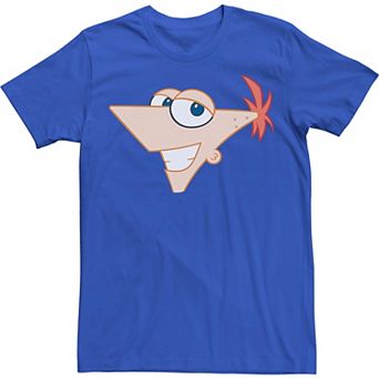 Disney's Phineas And Ferb Large Phineas Face Men's Tee