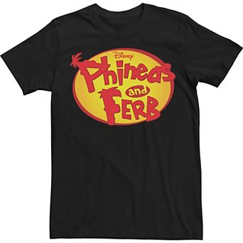 Disney's Phineas And Ferb Men's Oval Logo Tee