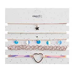 Girls Elli by Capelli 5Piece Choker  Necklace Set