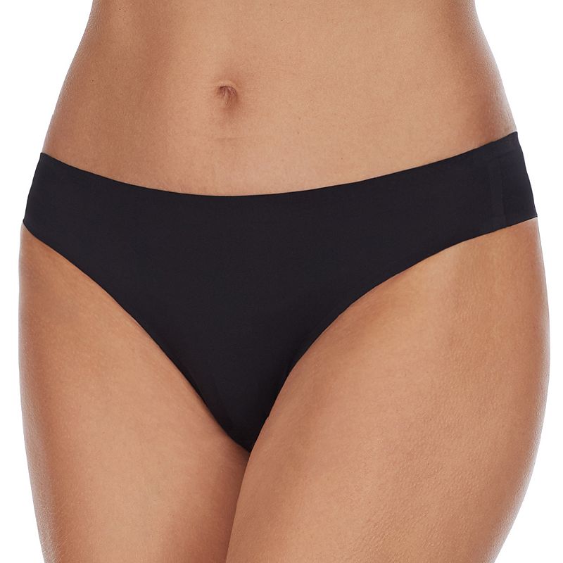 Juniors' SO® Smooth Thong Panty SO60001, Girl's, Size: Small, Black Tie