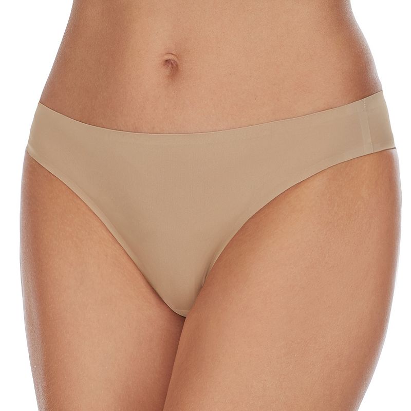 Juniors' SO® Smooth Thong Panty SO60001, Girl's, Size: Medium, Nude