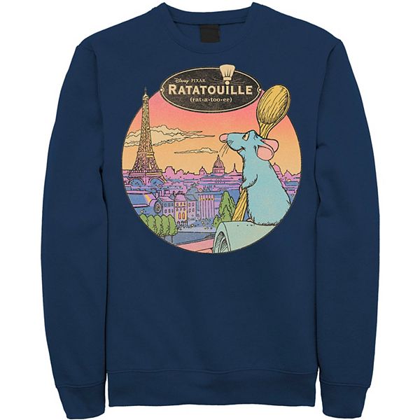 Disney Pixar's Ratatouille Men's Over Look Paris Sweatshirt
