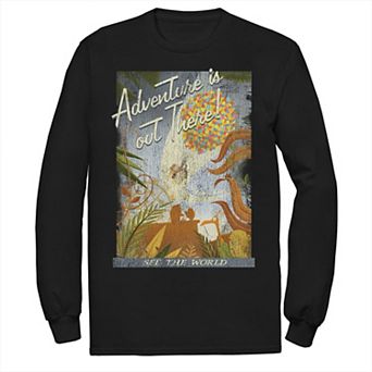 Disney / Pixar's Up Men's Poster Distressed Vintage Tee