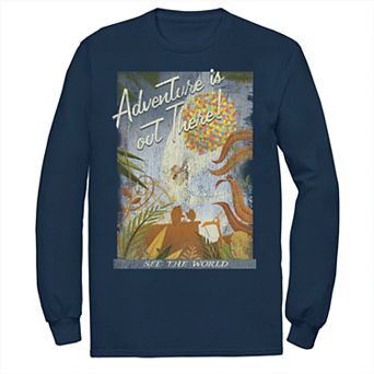 Disney / Pixar's Up Men's Poster Distressed Vintage Tee