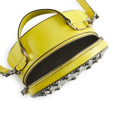 AmeriLeather Jetta Embellished Leather Crossbody Handbag