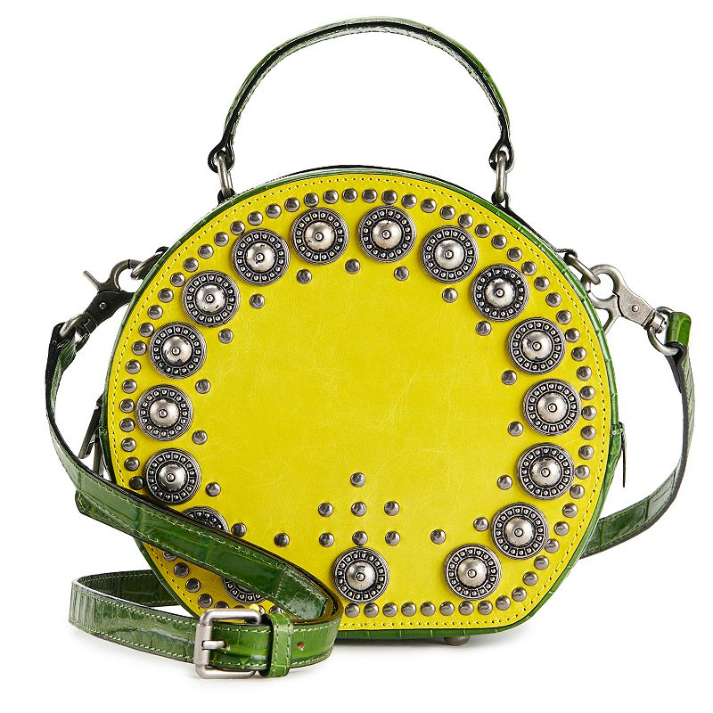 AmeriLeather Jetta Embellished Leather Crossbody Handbag, Multicolor