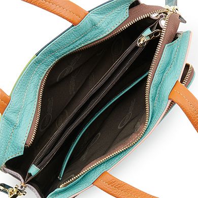 AmeriLeather Denisse Leather Crossbody Bag