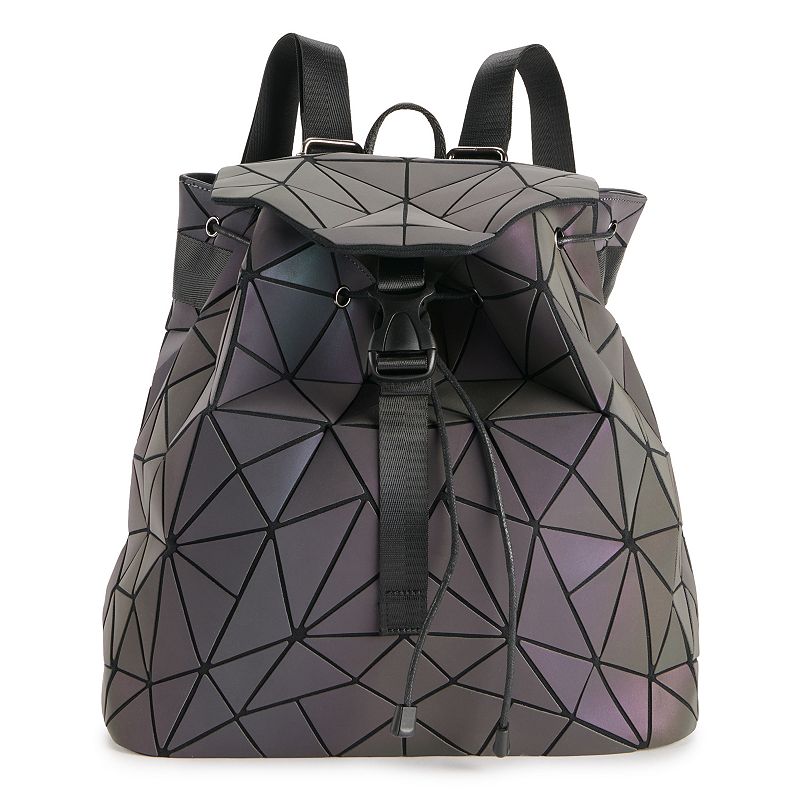 AmeriLeather Mollie Luminous Geometric Backpack, Multicolor