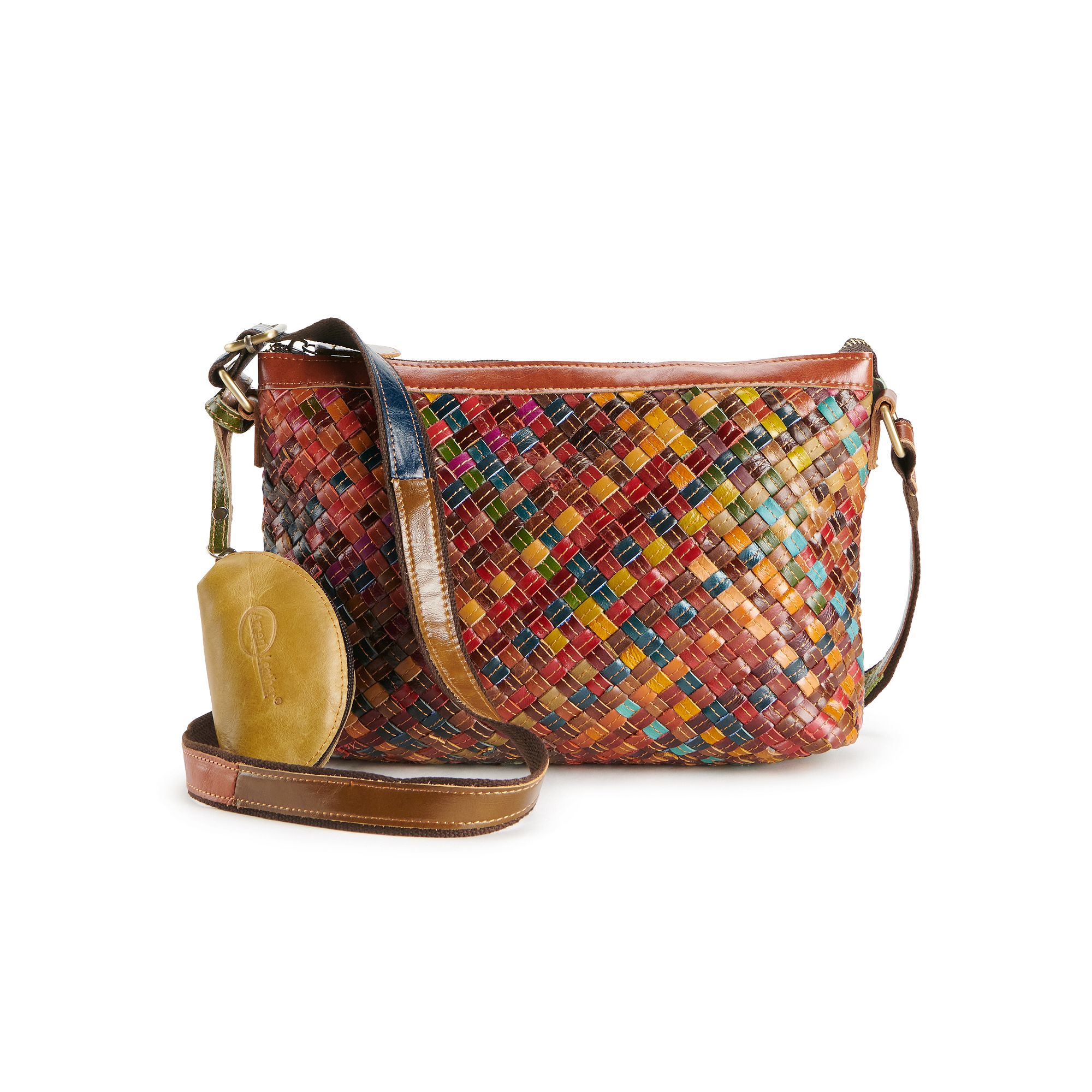 AmeriLeather Stella Slim Shoulder Bag, Rainbow