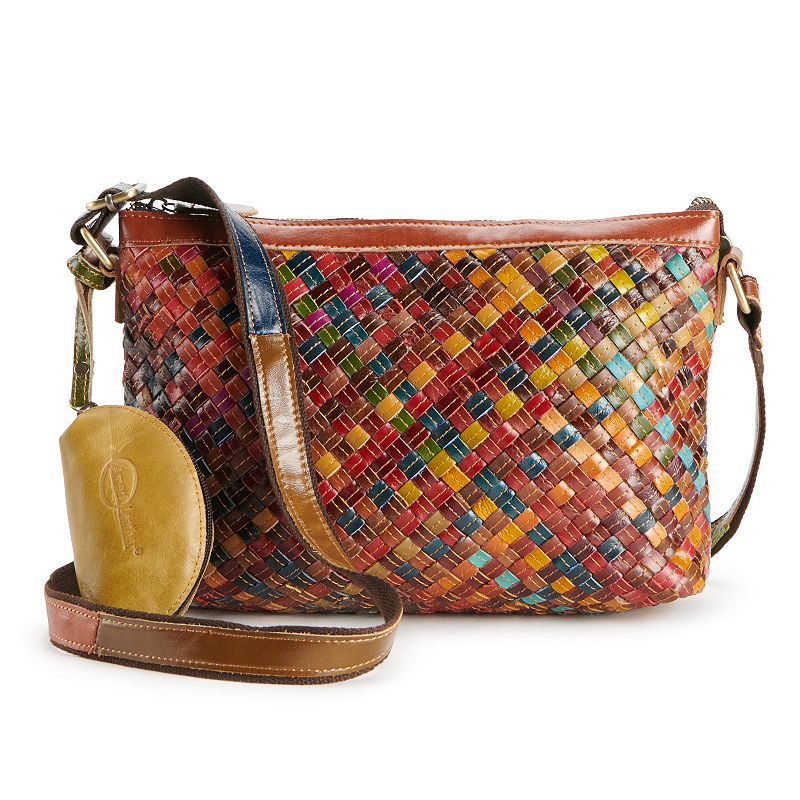 AmeriLeather Stella Slim Shoulder Bag, Rainbow
