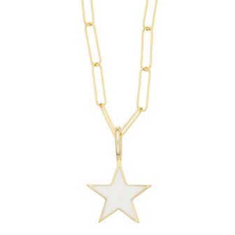 Adornia 14k Gold Plated Star Pendant Necklace
