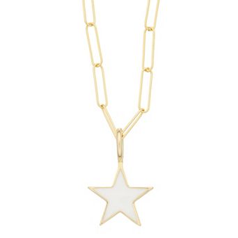 Adornia 14k Gold Plated Star Pendant Necklace