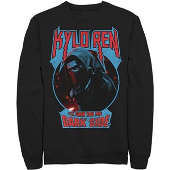 Men's Star Wars Kylo Ren Show You The Dark Side Metal Text Sweatshirt