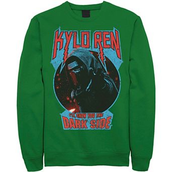Men's Star Wars Kylo Ren Show You The Dark Side Metal Text Sweatshirt