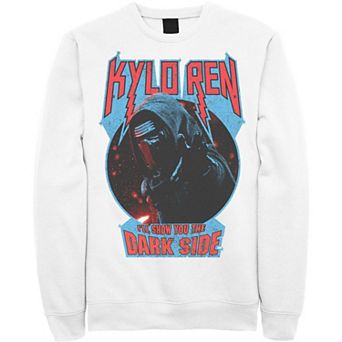 Men's Star Wars Kylo Ren Show You The Dark Side Metal Text Sweatshirt