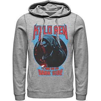 Men's Star Wars Kylo Ren Show You The Dark Side Metal Text Hoodie