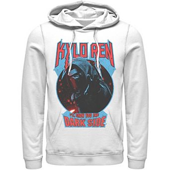 Men's Star Wars Kylo Ren Show You The Dark Side Metal Text Hoodie