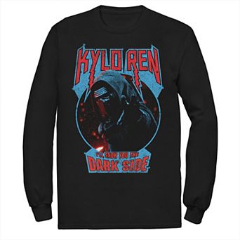 Men's Star Wars Kylo Ren Show You The Dark Side Metal Text Tee