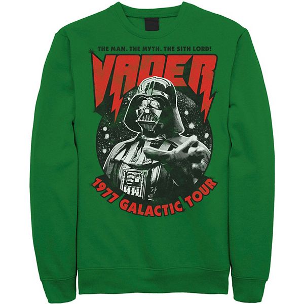 Men's Star Wars Vader 1977 Galactic Tour Metal Poster Sweatshirt