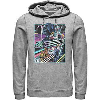 Men's Star Wars Neon Rebel Alliance Poster Hoodie