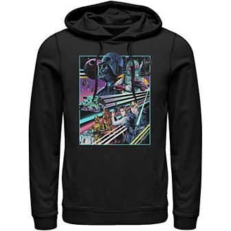 Men's Star Wars Neon Rebel Alliance Poster Hoodie