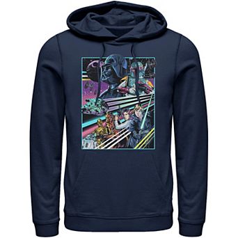 Men's Star Wars Neon Rebel Alliance Poster Hoodie