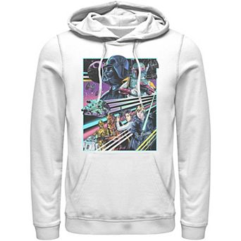 Men's Star Wars Neon Rebel Alliance Poster Hoodie