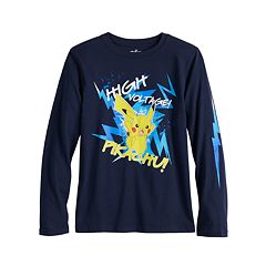 Boys Graphic T Shirts Kids Long Sleeve Pokemon Tops Tees Tops Clothing Kohl S - pokemon t shirt free roblox