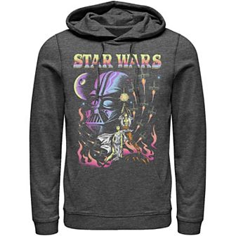 Men's Star Wars Retro Blacklight Colors Poster Hoodie