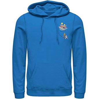 Men's Star Wars Droid Dessert Footprints Pocket Hoodie