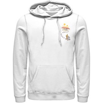 Men's Star Wars Droid Dessert Footprints Pocket Hoodie
