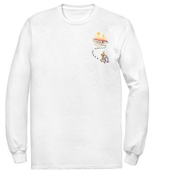 Men's Star Wars Droid Dessert Footprints Pocket Tee