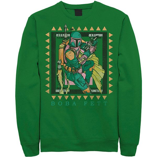 Men's Star Wars Boba Fett Stamp Sweatshirt