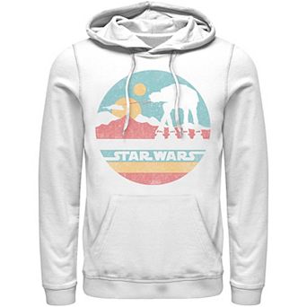 Men's Star Wars AT-AT Silhouette Title Logo Circle Hoodie