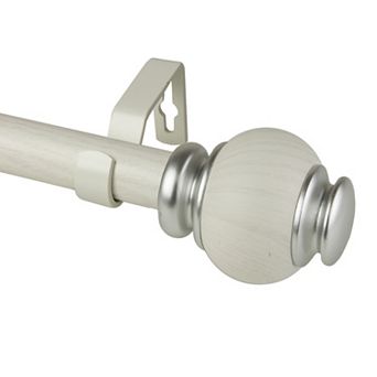 Rod Desyne 1" Marble Faux Wood Curtain Rod