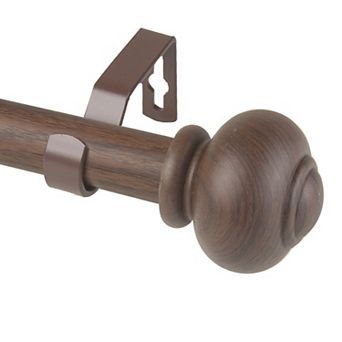 Rod Desyne 1" Rotunda Faux Wood Curtain Rod