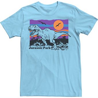 Men's Jurassic Park Adventure Island Vintage Poster Tee